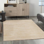 Nourison Home Nourison Essentials Ivory Gold 5' x 7' Area Rug - Easy Clean, Non Shedding, Bed Room, Living Room, Dining Room, Kitchen (5' x 7')