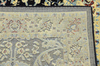 Unique Loom Sialk Hill Collection Area Rug - Washington (2' 11" x 16' 5" Runner Navy Blue/Cream)