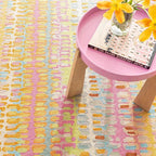 Dash and Albert Paint Chip Wool Area Rug - 2' x 3' Confetti Graphic Hand Micro Hooked Accent Rug - Durable, High Traffic Areas Hallway, Living Room, Stairs