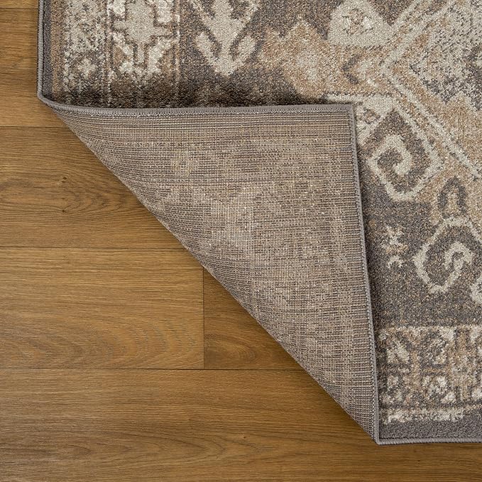LUXE WEAVERS Moroccan Floral Beige 8x10 Area Rug for Living Room