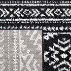 SAFAVIEH Area Rug 12x18 - Tulum Collection - Large - Black & Ivory, Moroccan Boho Tribal Design, Non-Shedding & Easy to Clean, Ideal for Living Room, Bedroom, Dining Space (TUL272Z)