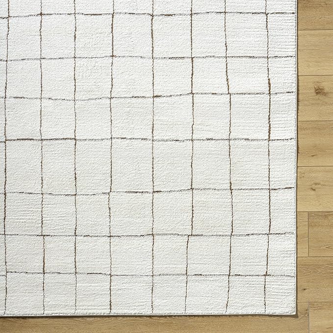 Livabliss x Our PNW Home Cascade Minimalist Area Rug, 9'2" x 12', Ivory