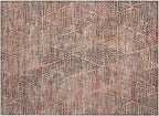 Addison Rugs Chantille ACN591 Salmon 1'8" x 2'6" Indoor Outdoor Area Rug, Easy Clean, Machine Washable, Non Shedding, Bedroom, Living Room, Dining Room, Kitchen, Patio Rug