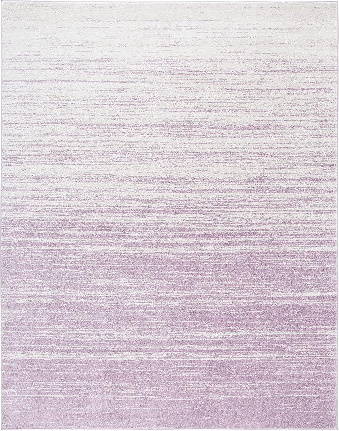 SAFAVIEH Area Rug 8x10 - Adirondack Collection - Large - Cream & Purple, Modern Ombre Design, Non Shedding & Easy to Clean, Ideal for Living Room, Bedroom, Office, Dining Space (ADR113L)