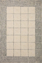 Loloi Chris Loves Julia Francis Collection FRA-02 Cream/Black 2'-6" x 7'-6" Runner Rug