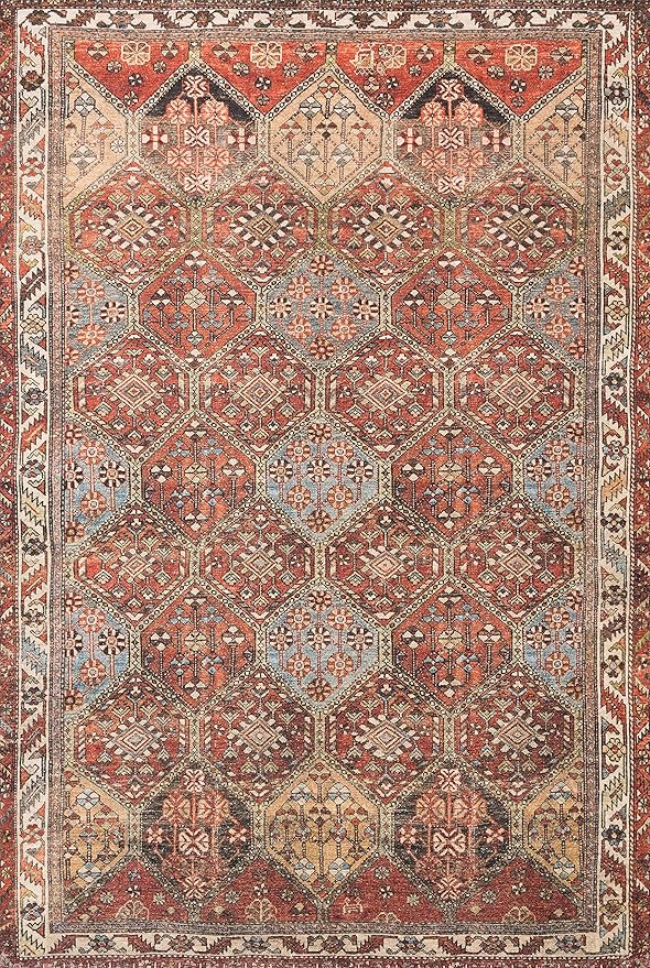 Loloi Loren Collection LQ-16 Spice/Multi 2'-3" x 3'-9" Accent Rug