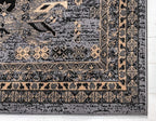 Unique Loom Taftan Collection Border Geometric Tribal Inspired Design Area Rug (2' 2 x 3' 0 Rectangular, Gray/ Black)