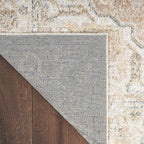 Nourison Home Astra Machine Washable Beige 2'2" x 8' Area Rug - Easy Clean, Non Shedding, Bed Room, Living Room, Dining Room, Kitchen (8' Runner)