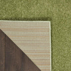 Nourison Home Nourison Essentials Green 2'2" x 20' Area Rug - Easy Clean, Non Shedding, Bed Room, Living Room, Dining Room, Kitchen (20' Runner)