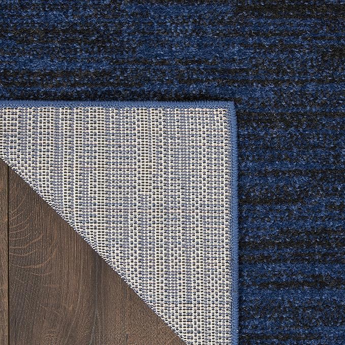 Nourison Home Nourison Essentials Midnight Blue 8' x 10' Area Rug - Easy Clean, Non Shedding, Bed Room, Living Room, Dining Room, Kitchen (8' x 10')