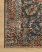Loloi Chris Loves Julia Jules Collection JUL-10 Ocean/Spice 3'-6" x 5'-6", .13" Pile Height, Area Rug