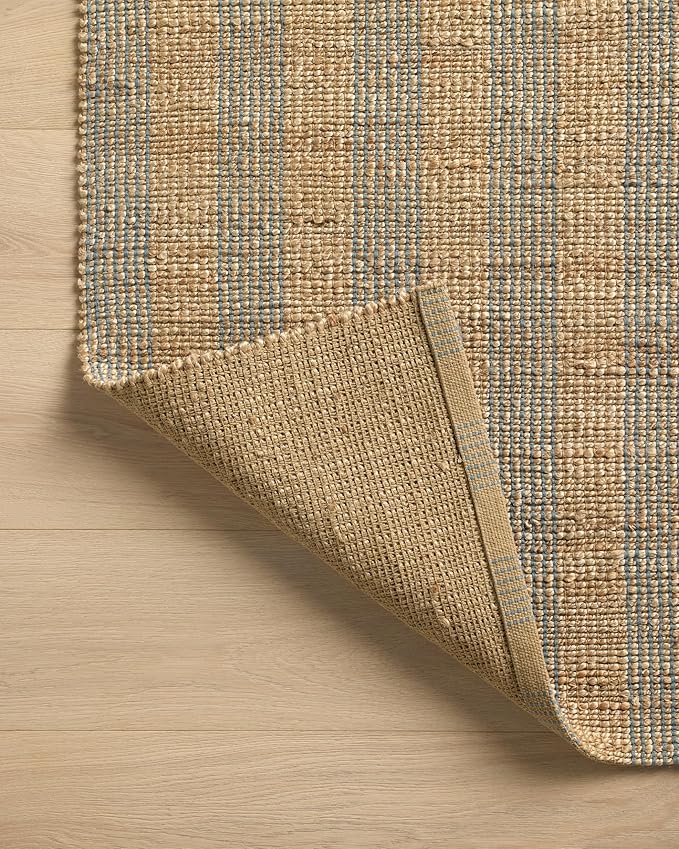 Loloi Chris Loves Julia Judy Collection JUD-04 Natural/Sky 3'-6" x 5'-6" Accent Rug