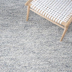 SAFAVIEH Natura Collection Runner Rug - 2'3" x 10', Light Grey & Ivory, Handmade Wool Blend, Textured Design, Ideal for Hallway, Bedroom, Foyer (NAT620G)