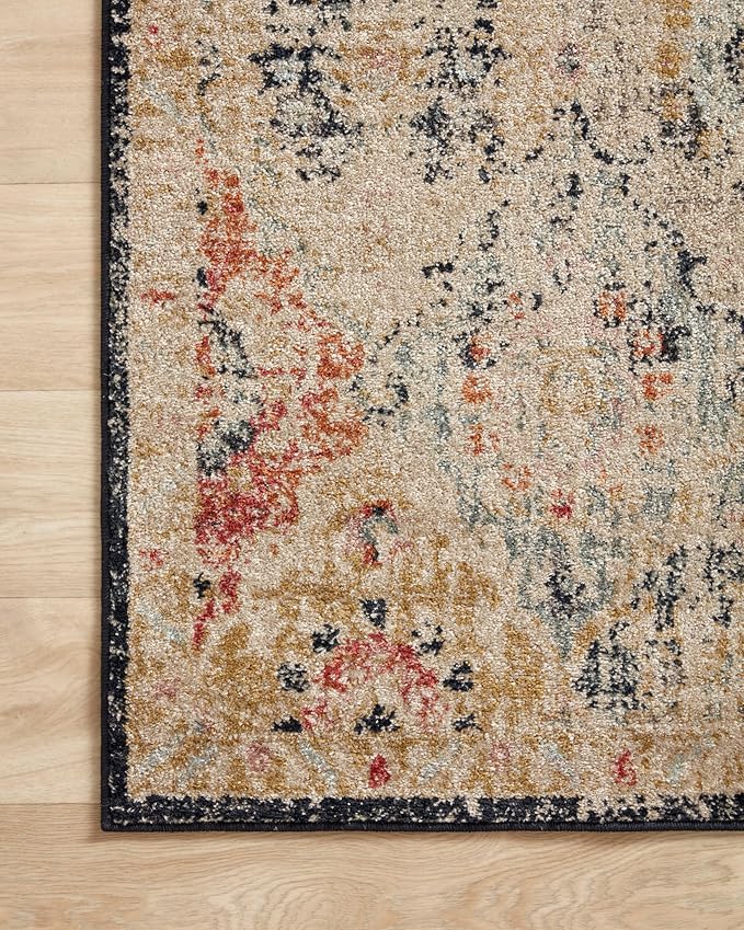 Loloi Jocelyn Collection JOC-07 Khaki/Multi 2'-3" x 7'-6" .38" Thick Runner Rug