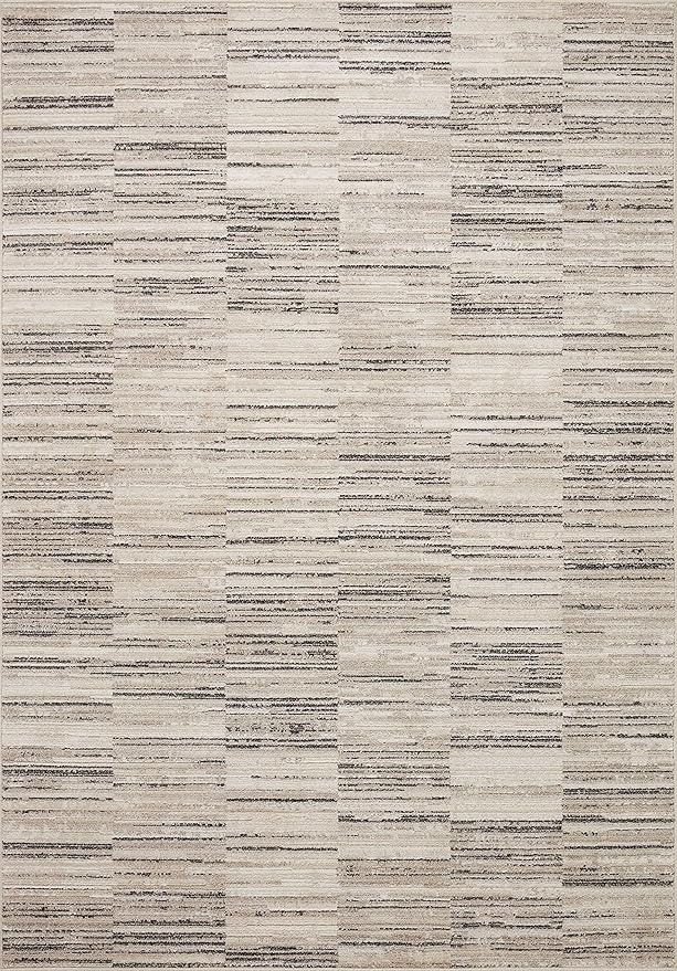 Loloi Darby Collection DAR-01 Charcoal/Sand 2'-7" x 10'-0" Runner Rug