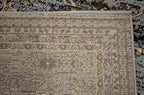 Unique Loom Taftan Collection Border Geometric Tribal Inspired Design Area Rug (2' 11 x 16' 5 Runner, Gray/ Black)