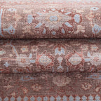Fame Living Washable Area Rug. Modern Farmhouse. Vintage. Turkish. Bohemian. Distressed. Oriental. Traditional. Rugs for Living Room. Dining. Bedroom. Office. Entryway. Foyer. (860TT, 9'5" x 14')