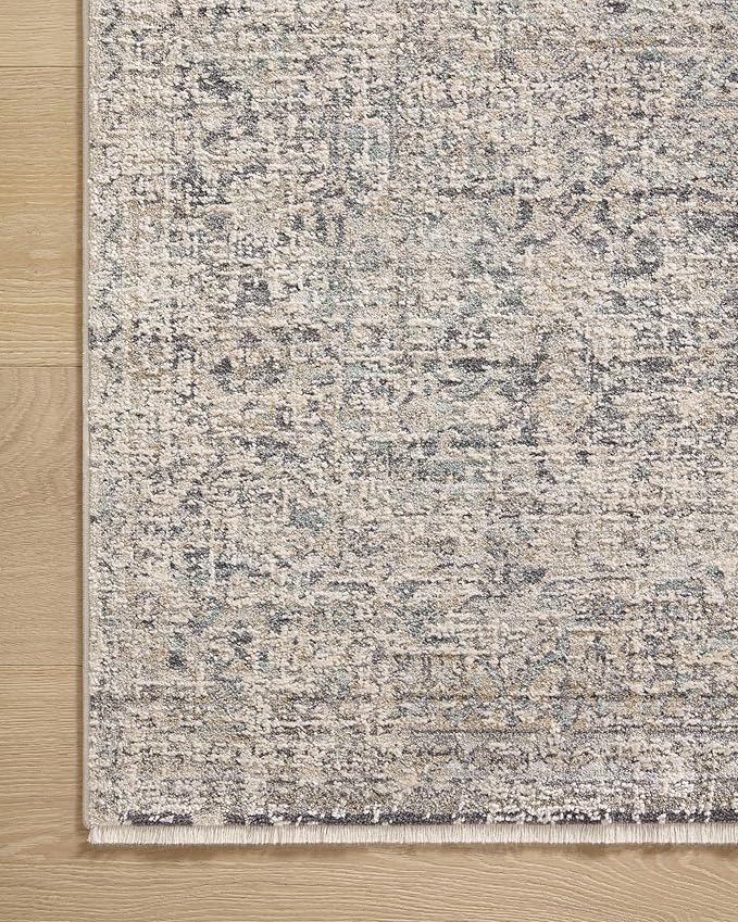 Loloi Amber Lewis Alie Collection ALE-01 Stone/Mist 2'-7'' x 12'-0'', .13'' Pile Height, Runner Rug