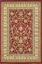 Unique Loom Voyage Collection Traditional Oriental Classic Intricate Design Area Rug (4' 0 x 6' 0 Rectangular, Red/Gold)