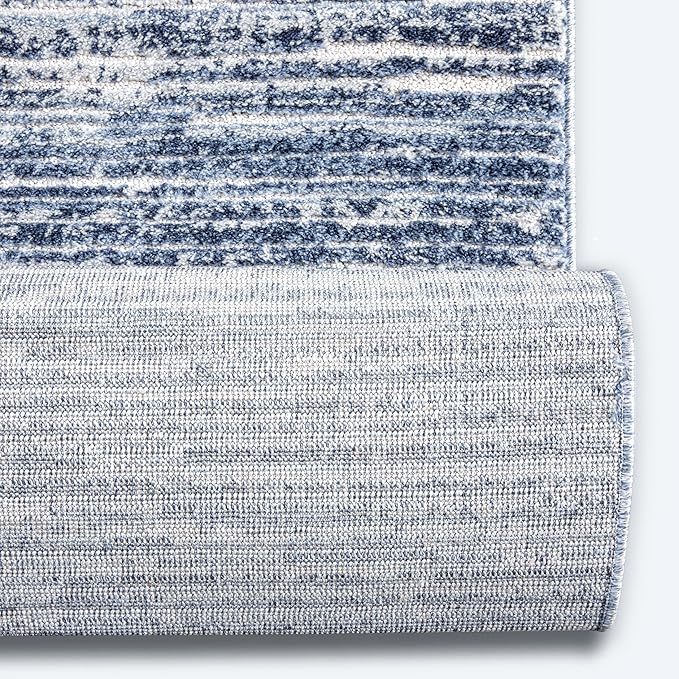 Well Woven Custom Size Hallway & Stair Runner- Harlow Delphi Taupe 27 Inches Wide x 2 Feet Long Runner (27" x 2') Runner Rug - Modern Stripes Pattern, Ultra-Soft, Easy-Clean