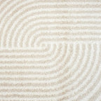 Abani Area Rug for Living Room - Nuevo 2' 6" x 6' Beige Arch Pattern Area Rug, Soft and Durable Living Room Rug, Stain and Fade Resistant, Chic Modern Design, Pet & Kid Friendly
