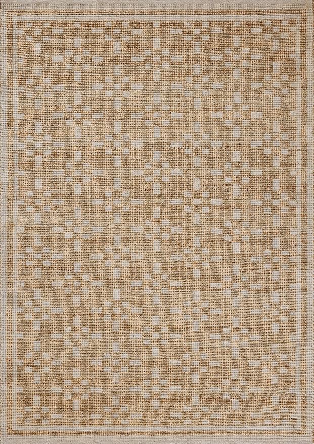 Loloi Chris Loves Julia Judy Collection JUD-07 Natural/Ivory 3'-6" x 5'-6" Accent Rug