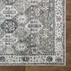 Bloom Rugs Caria Washable Non-Slip 8x10 Rug - Beige/Olive Traditional Area Rug for Living Room, Bedroom, Dining Room, and Kitchen - Exact Size: 7'8" x 10'