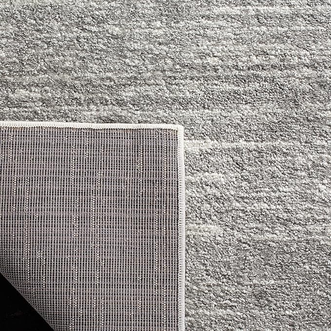 SAFAVIEH Area Rug 6x9 - Adirondack Collection - Ivory & Silver, Modern Ombre Design, Non Shedding & Easy to Clean, Ideal for Living Room, Bedroom, Office, Dining Space (ADR113B)