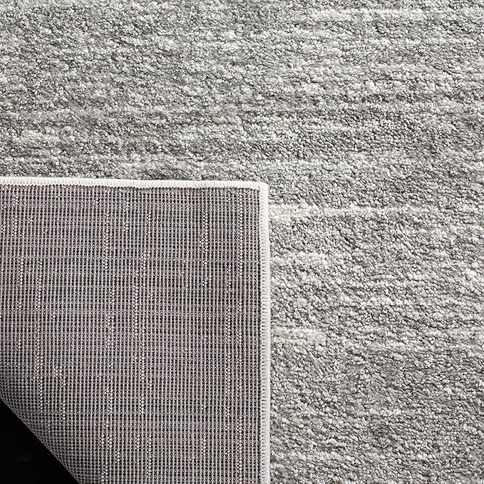 SAFAVIEH Adirondack Collection Runner Rug - 2'6" x 18', Ivory & Silver, Modern Ombre Design, Non Shedding & Easy to Clean, Ideal for Hallway, Foyer, Kitchen, Entryway, Bedroom (ADR113B)