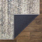 Bloom Rugs Caria Washable Non-Slip 9x12 Rug - Beige Brown/Teal Traditional Area Rug for Living Room, Bedroom, Dining Room, and Kitchen - Exact Size: 9' x 12'