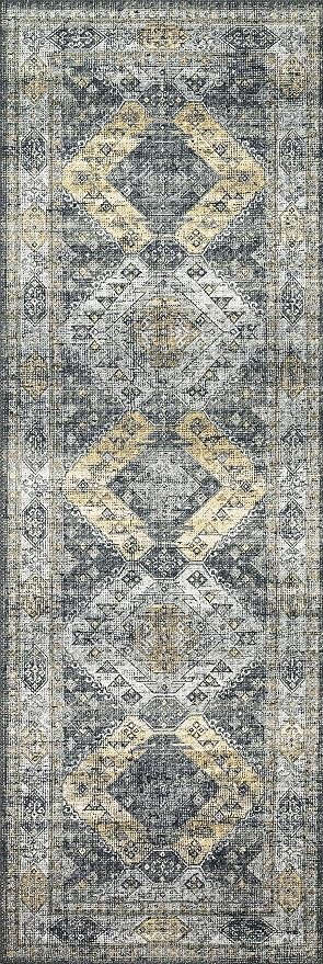 Loloi Skye Collection SKY-09 Graphite/Silver 2'-0" x 5'-0" Accent Rug