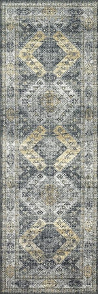 Loloi Skye Collection SKY-09 Graphite/Silver 7' x 9' Oval Area Rug