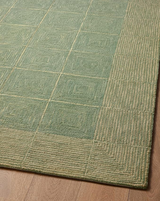 Loloi Chris Loves Julia Francis Collection FRA-02 Green/Natural 8'-6" x 12' Area Rug
