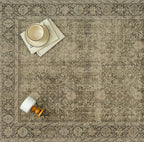 Light Brown 3x8 Vintage Area Rug Hallway Indoor Kitchen Washable Living Room Carpet Tribal Distressed Rug Retro Accent Throw Rug for Office Dining Room Bathroom Faux Wool