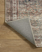 Loloi Chris Loves Julia Jules Collection JUL-09 Ink/Terracotta 9'-6'' x 14', .13" Pile Height, Area Rug
