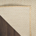 Nourison Home Courtyard Natural 6' x 9' Area Rug - Easy Clean, Non Shedding, Bed Room, Living Room, Dining Room, Kitchen (6' x 9')