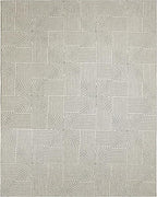 Nourison Home Textured Home Grey Ivory 7'10" x 9'10" Area Rug - Easy Clean, Non Shedding, Bed Room, Living Room, Dining Room, Kitchen (8' x 10')