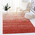 SAFAVIEH Area Rug 6x9 - Adirondack Collection - Orange & Grey, Modern Ombre Design, Non Shedding & Easy to Clean, Ideal for Living Room, Bedroom, Office, Dining Space (ADR113P)
