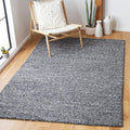 SAFAVIEH Area Rug 4x6 - Natura Collection - Dark Grey, Handmade Wool Blend, Textured Design, Ideal for Living Room, Bedroom, Dining Space (NAT620H)