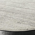 SAFAVIEH Adirondack Collection Area Rug - 4' Round, Light Grey & Grey, Modern Ombre Design, Non Shedding & Easy to Clean, Ideal for Living Room, Bedroom, Office, Dining Space (ADR113C)