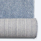 Well Woven Custom Size Hallway & Stair Runner- Harlow Pompeii Light Blue 27 Inches Wide x 10 Feet Long Runner (27" x 10') Runner Rug - Modern Chevron Pattern, Ultra-Soft, Easy-Clean