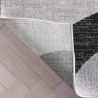 Well Woven Dulcet Bingo Grey Modern Geometric 5'3" x 7'3" Area Rug