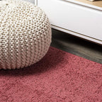 JONATHAN Y Haze Solid Low-Pile Red 7x7 Square Indoor Area Rug, Coastal,Bohemian,Minimalist,Classic, Easy-Cleaning for Living Room,Bedroom,Kitchen,Pet Friendly,Non-Shedding (SEU100E-7SQ)
