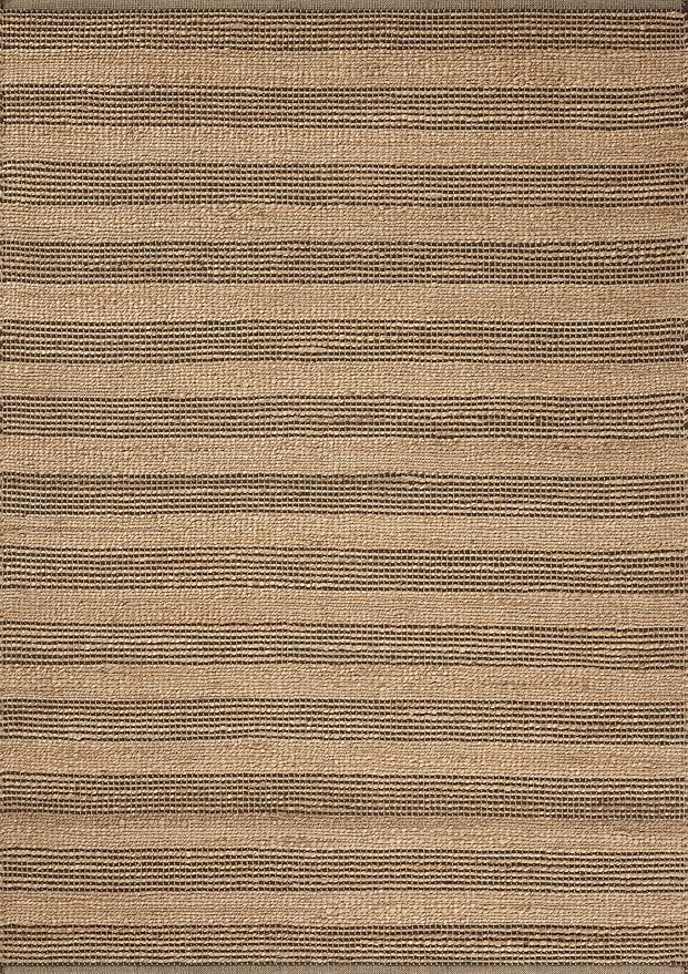 Loloi Chris Loves Julia Judy Collection JUD-06 Natural/Chocolate 7'-9" x 9'-9" Area Rug