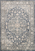 Loloi Teagan Collection TEA-01 Denim/Mist 2'-8" x 13' Runner Rug, Large, Soft Neutral Rug, High-Traffic for Living Room, Bedroom, Home Office, Dining Area