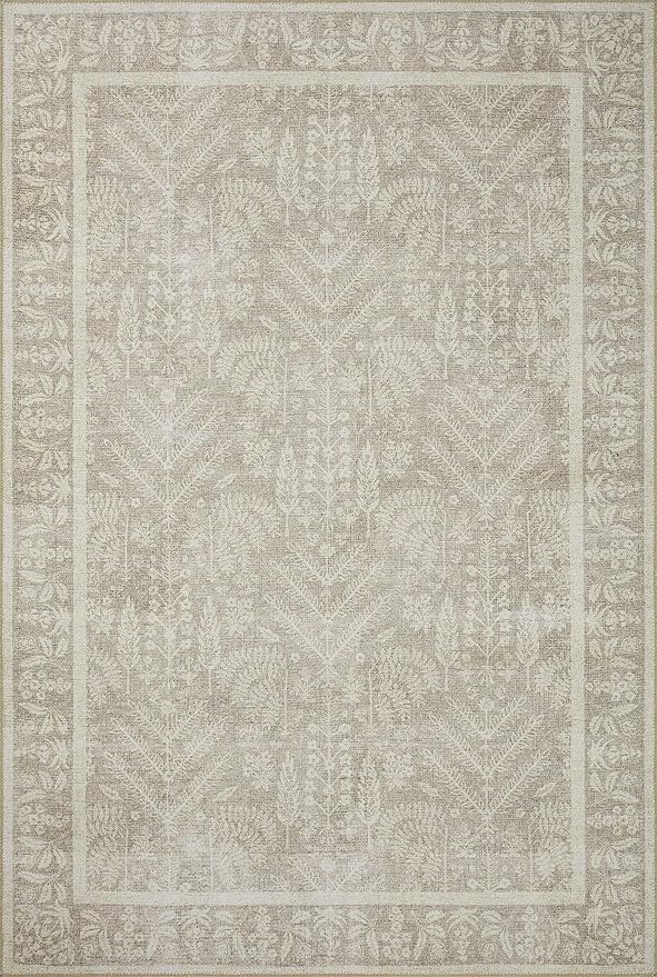 Loloi Rifle Paper Co. Maison Collection MAO-02 Bough Natural 2'-6" x 12'-0", .19" Pile Height, Runner Rug