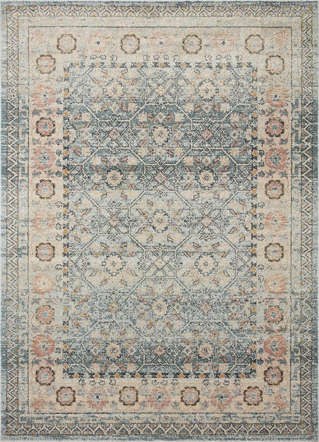 Loloi Jocelyn Collection JOC-04 Sky/Multi 7'-10" x 10' .38" Thick Area Rug