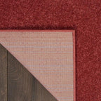 Nourison Home Nourison Essentials Brick Red 5' x Square Area Rug - Easy Clean, Non Shedding, Bed Room, Living Room, Dining Room, Kitchen (5' x Square)