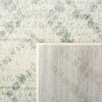 SAFAVIEH Adirondack Collection Area Rug - 5'1" x 7'6", Ivory & Green, Modern Diamond Distressed Design, Non-Shedding & Easy Care, Ideal for High Traffic Areas in Living Room, Bedroom (ADR131X)