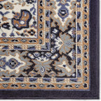 Home Dynamix Premium Sakarya Traditional Medallion Border Area Rug, Navy Blue, 21"x35" Rectangle